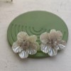 گوشواره صدفی گل کد E119