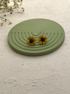 گوشواره سیلیکونی میخی طرح بابونه کد E120