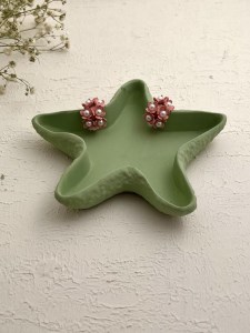 گوشواره گل نیم دایره کد E121