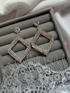گوشواره جواهری کد E145