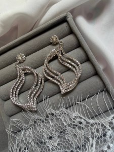 گوشواره جواهری کد E148