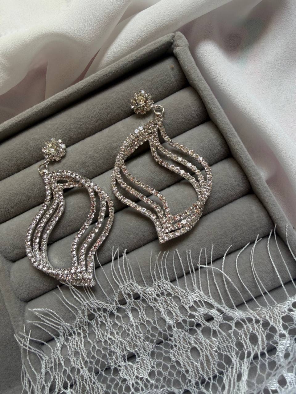 گوشواره جواهری کد E148