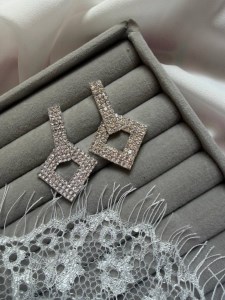 گوشواره جواهری کد E149
