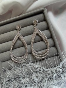 گوشواره جواهری کد E152