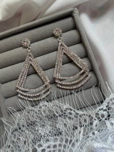 گوشواره جواهری کد E153