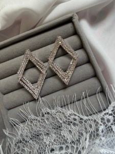 گوشواره جواهری کد E154