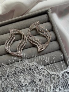 گوشواره جواهری کد E158