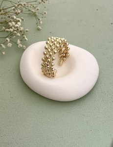 دستبند مرواریدی طلایی کد B111