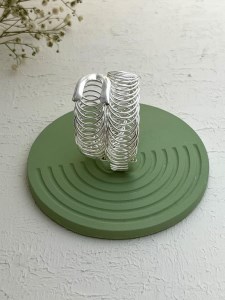 دستبند و بازوبند مدار نقره ای کد B113